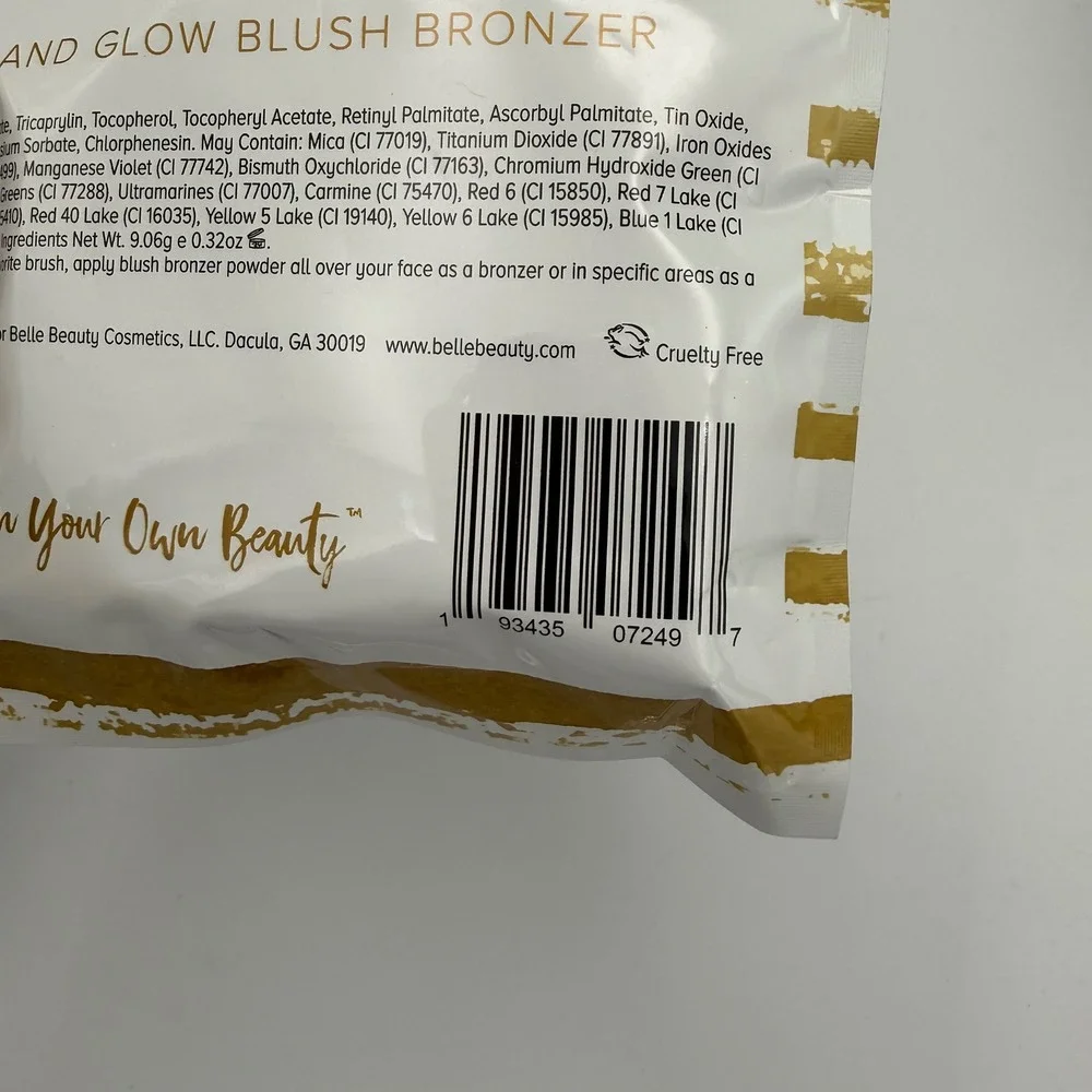 Belle Beauty Kim Gravel Blushabelle Blusher Bronzer Island Glow Sunkissed Set 2